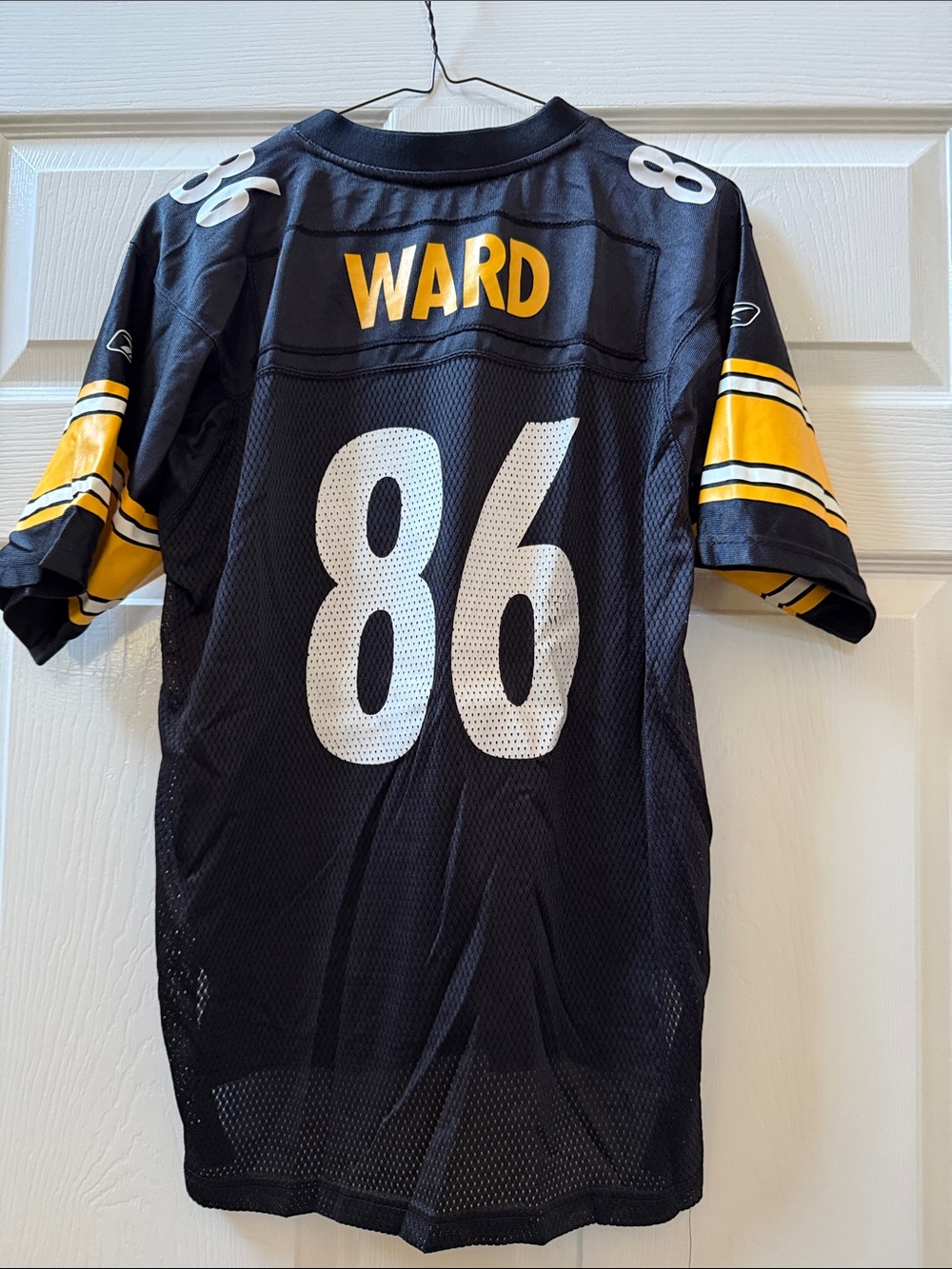 Reebok Black and Yellow #86 'Ward' Kids Football Jersey